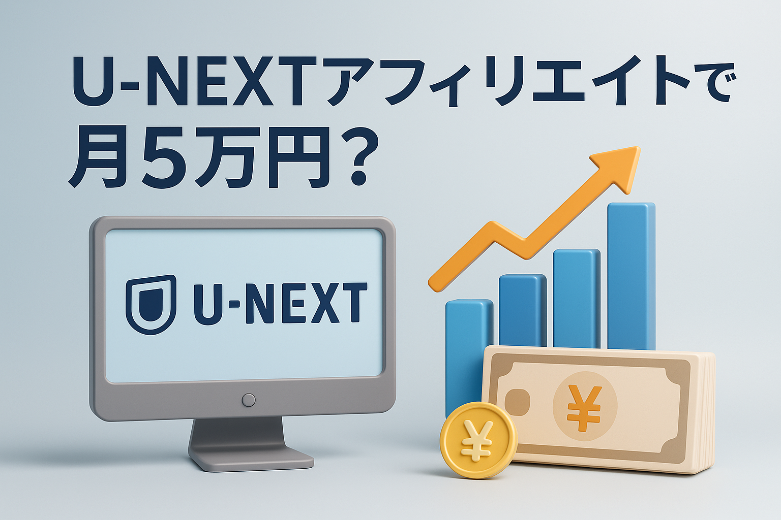 U-NEXTアフィリエイトで月5万円？