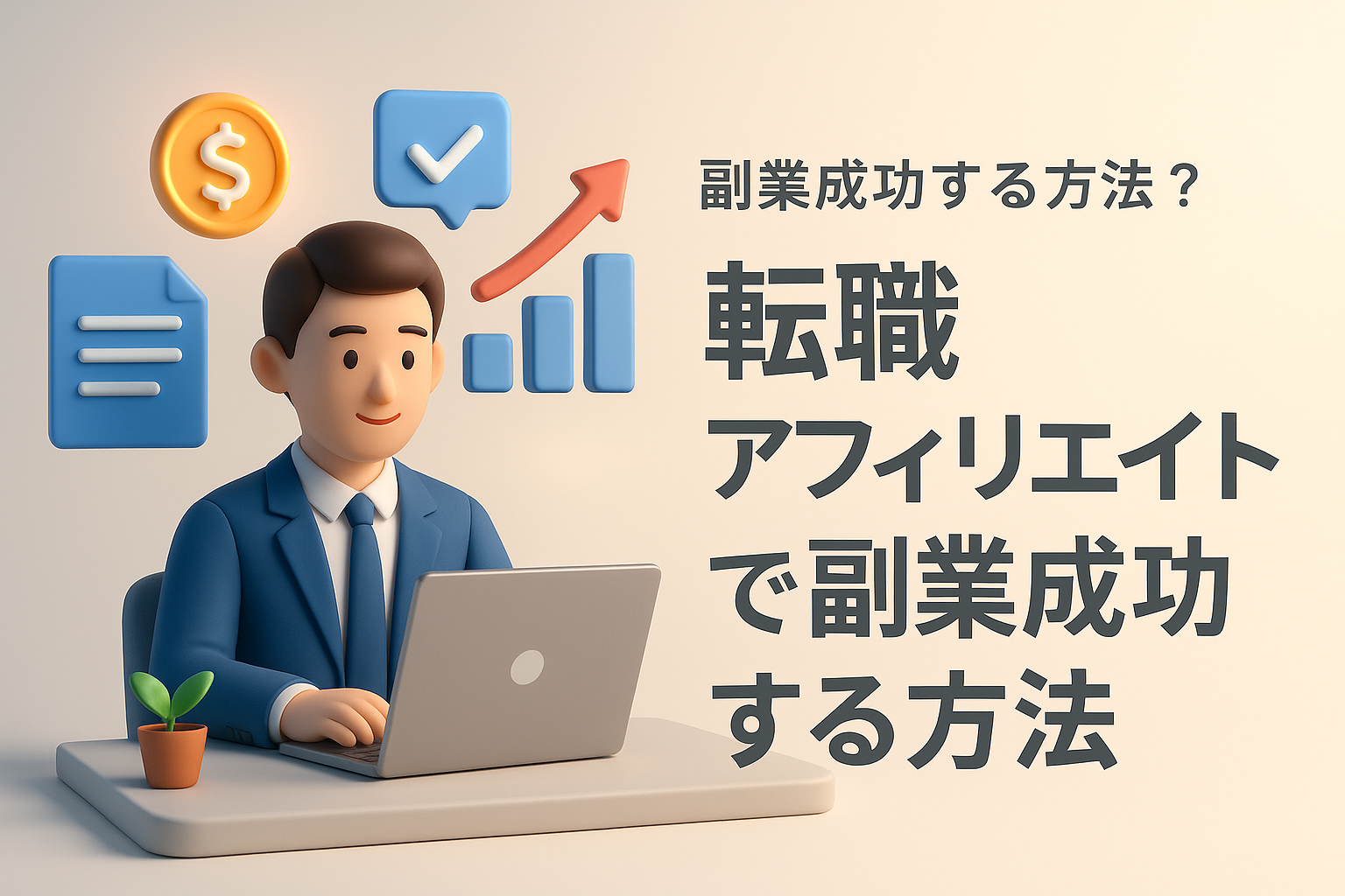 転職アフィリエイトで副業成功する方法？