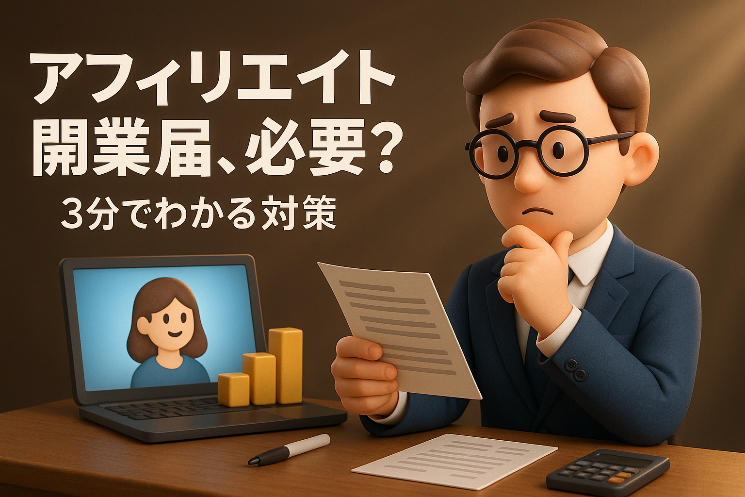 アフィリエイト開業届、必要？3分でわかる対策