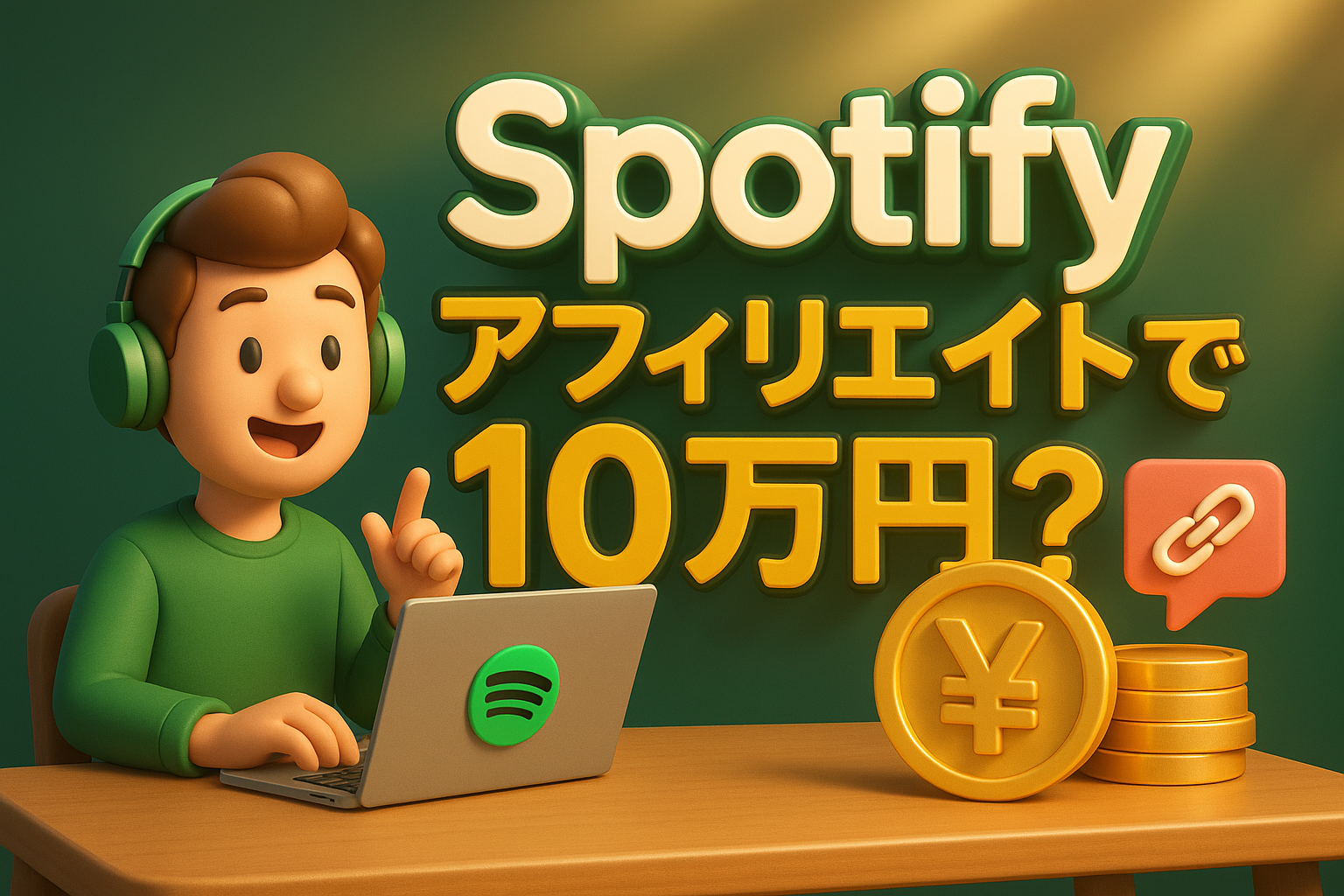 Spotifyアフィリエイトで10万円？