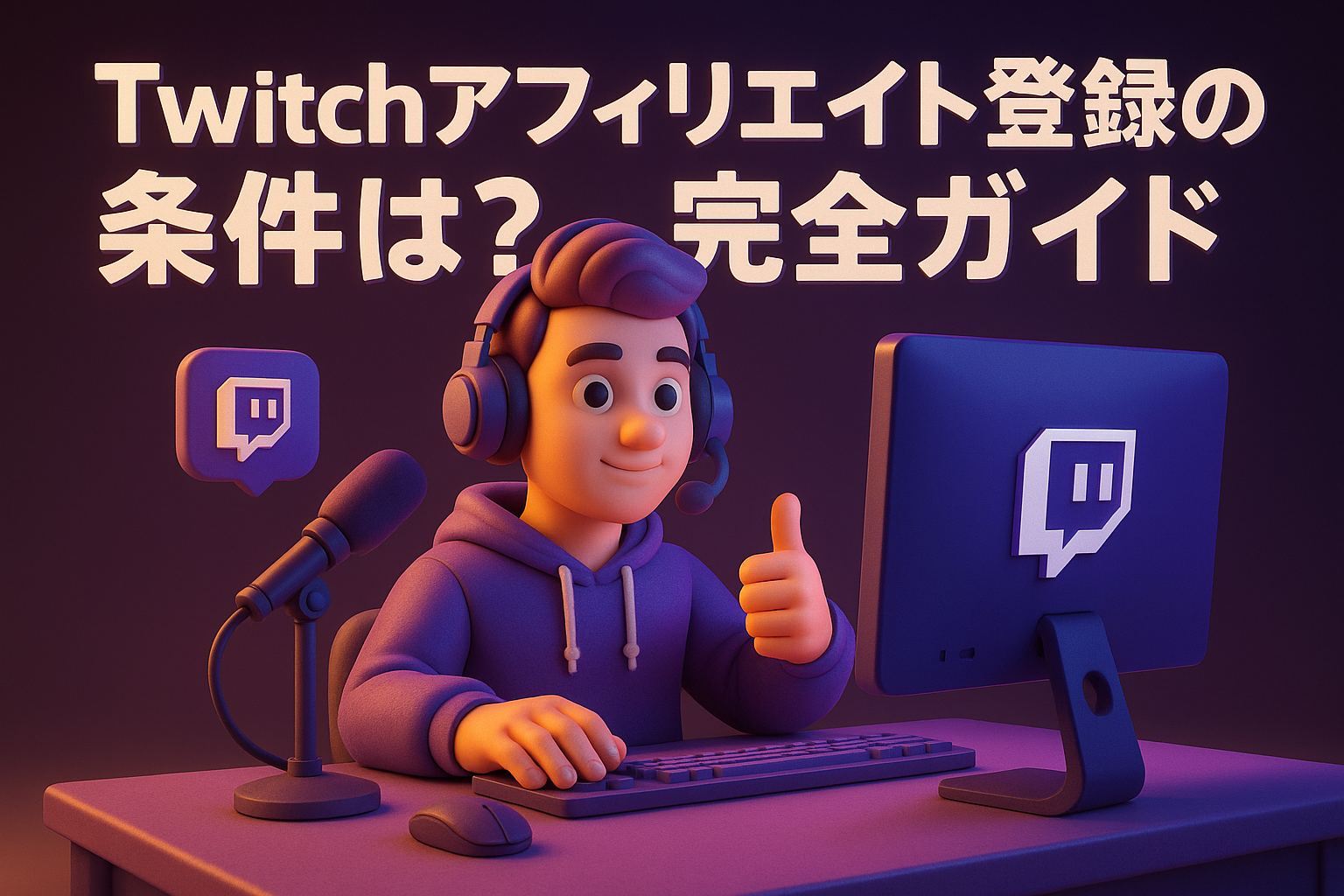 Twitchアフィリエイト登録の条件は？完全ガイド